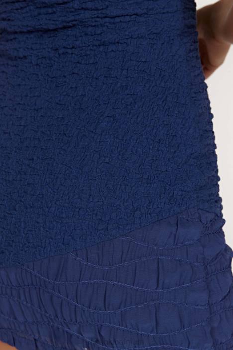 Gemina strapless mini-jurk met structuur Meshki middernacht marine N4JN386 kleding