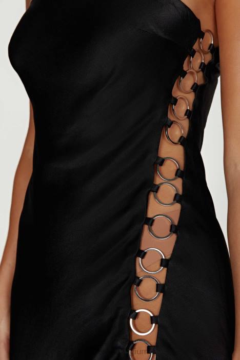 Maura mini-jurk met ring Meshki zwart N4JN745 kleding