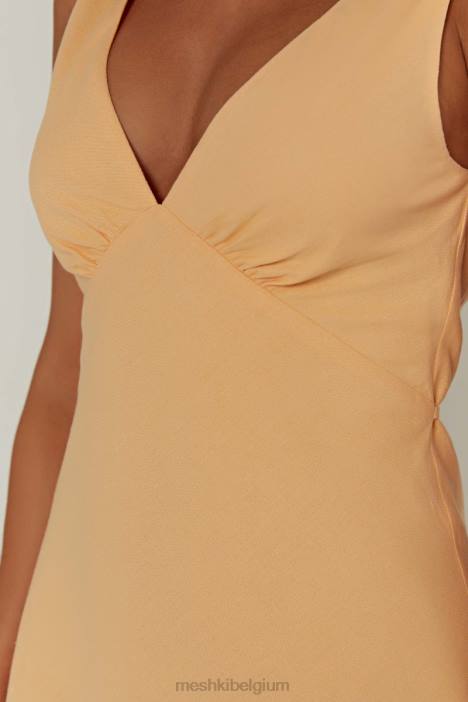 Nesa linnen mini-jurk Meshki mango N4JN351 kleding