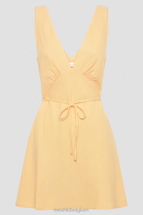 Nesa linnen mini-jurk Meshki mango N4JN351 kleding