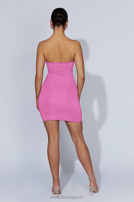 Stella strapless mini-jurkje Meshki kauwgom roze N4JN678 kleding