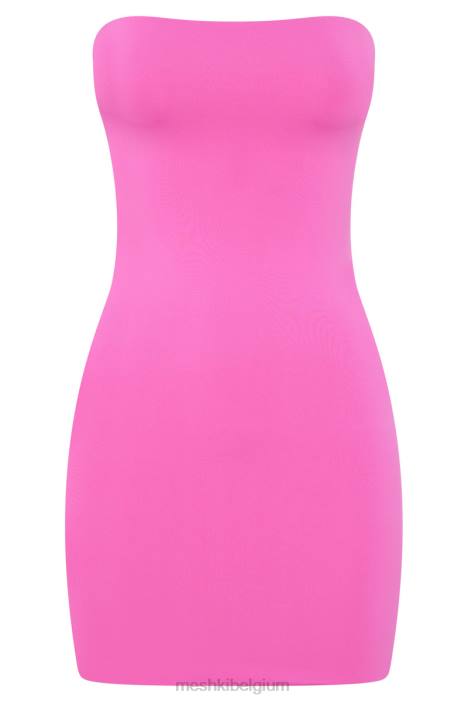 Stella strapless mini-jurkje Meshki kauwgom roze N4JN678 kleding