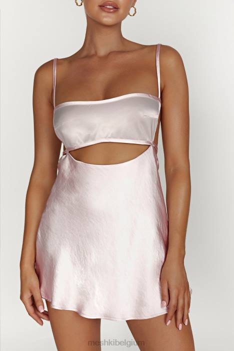 Veda tweekleurige mini-jurk Meshki roze blos N4JN614 kleding