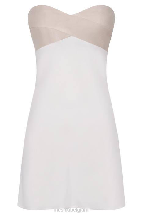 Veronica strapless mini-jurkje Meshki meerdere botten N4JN659 kleding