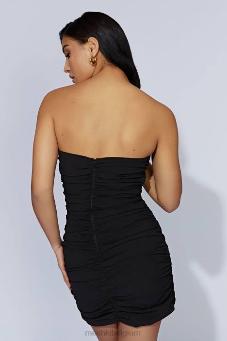 Victorie v-hardware mini-jurk Meshki zwart N4JN636 kleding