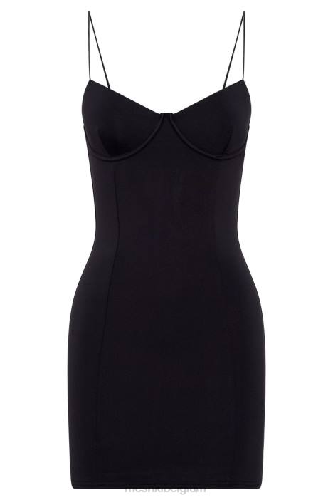 mistige contour mini-jurk Meshki zwart N4JN470 kleding