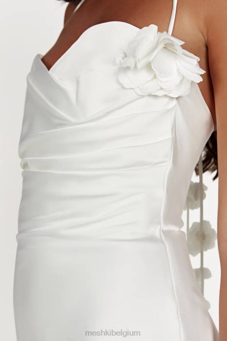 otillie rose halter mini-jurkje Meshki wit N4JN39 kleding