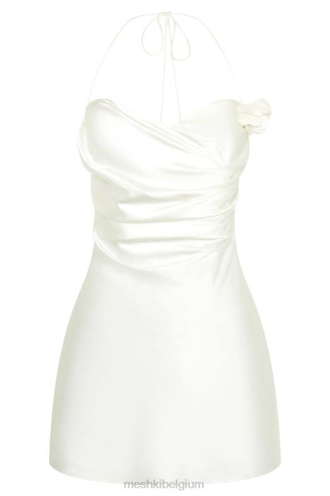 otillie rose halter mini-jurkje Meshki wit N4JN39 kleding