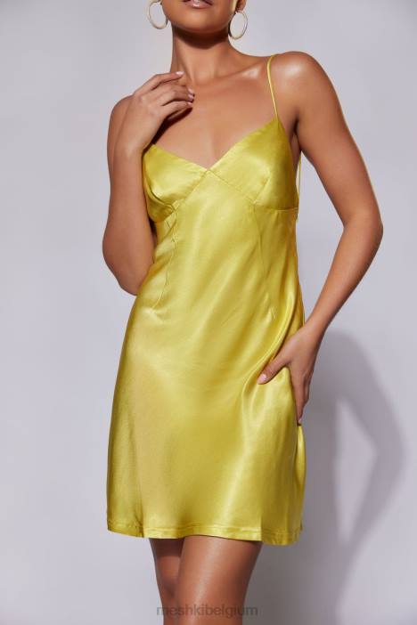 porter mini-slipjurk Meshki chartreuse N4JN673 kleding
