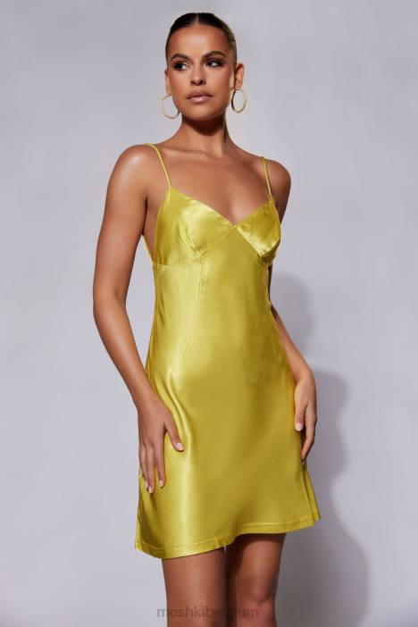 porter mini-slipjurk Meshki chartreuse N4JN673 kleding