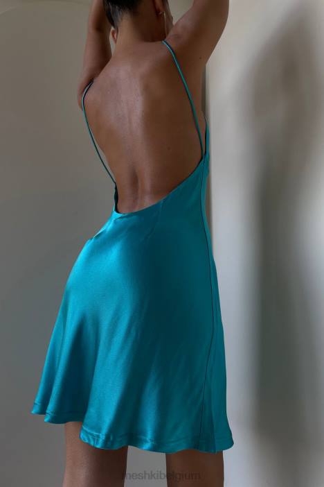 porter mini-slipjurk Meshki cyaan blauw N4JN680 kleding