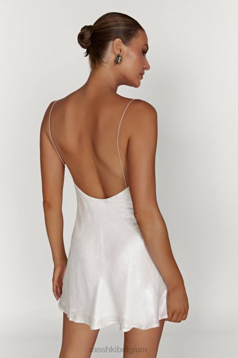 rhea mini-jurk met kap Meshki parel N4JN591 kleding