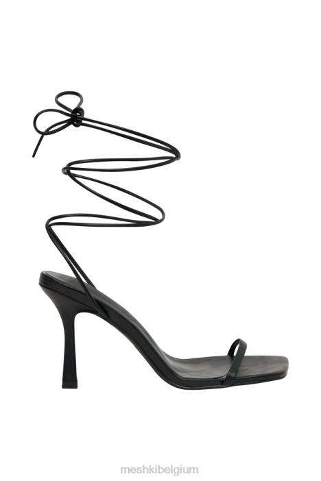 wikkel nooit hakken rond kunstleer Meshki zwart N4JN1679 schoenen