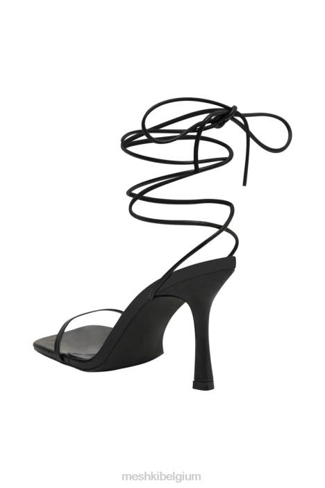 wikkel nooit hakken rond kunstleer Meshki zwart N4JN1679 schoenen