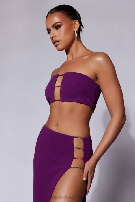 anastasia diamante touwbandeau Meshki druif N4JN1077 kleding