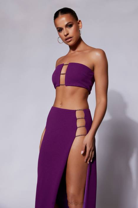 anastasia diamante touwbandeau Meshki druif N4JN1077 kleding