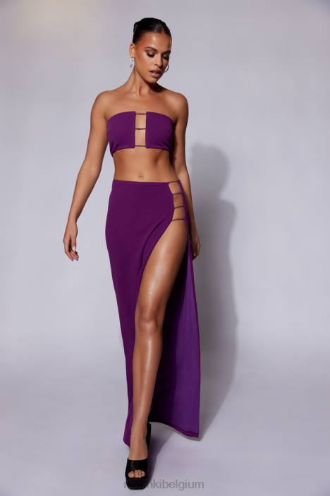 anastasia diamante touwbandeau Meshki druif N4JN1077 kleding