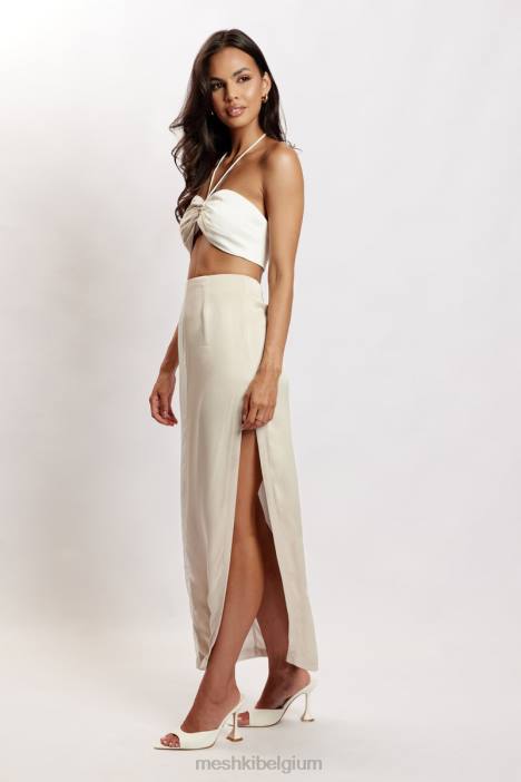 frankie tweekleurige satijnen bandeau Meshki meerdere botten N4JN1177 kleding