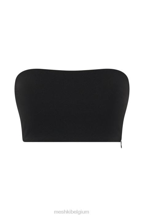 stephanie crêpe bandeau Meshki zwart N4JN1124 kleding