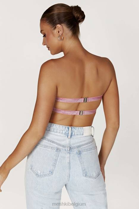 valerie diamanten bandeau Meshki roze blos N4JN994 kleding