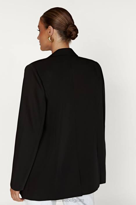 Madison oversized blazer Meshki zwart N4JN1645 kleding