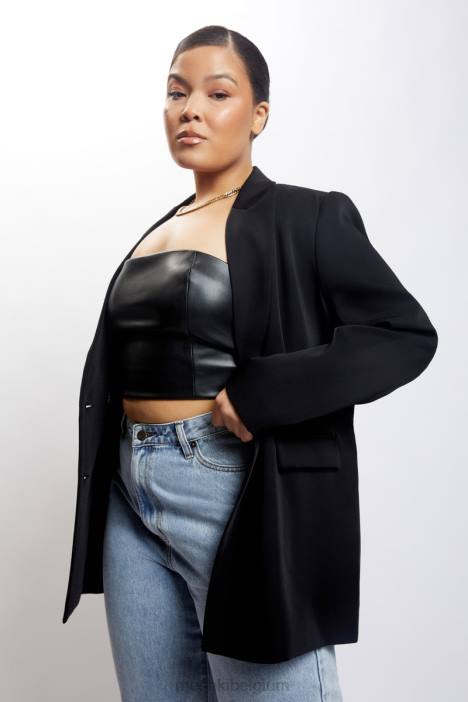 Madison oversized blazer Meshki zwart N4JN1645 kleding