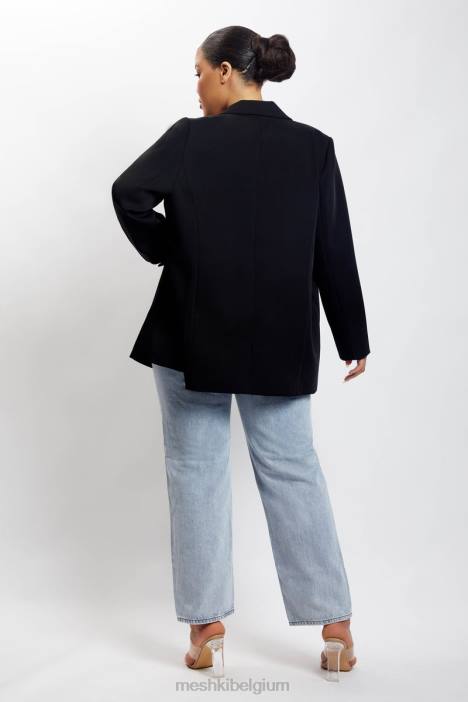 Madison oversized blazer Meshki zwart N4JN1645 kleding