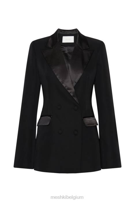 Zara getailleerde blazer met splitten Meshki zwart N4JN1652 kleding