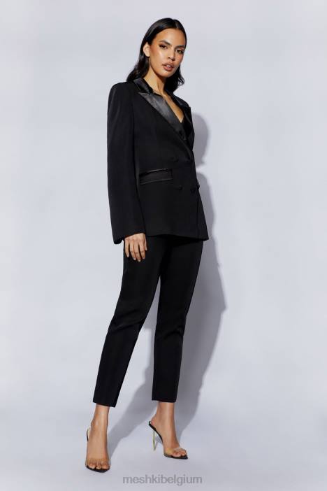 Zara getailleerde blazer met splitten Meshki zwart N4JN1652 kleding