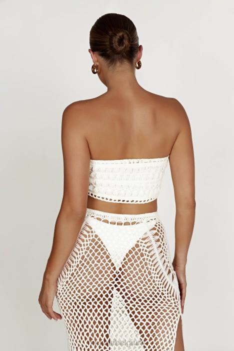 Bonnie gehaakt bandeautopje Meshki wit N4JN864 kleding