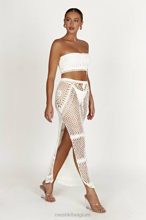 Bonnie gehaakt bandeautopje Meshki wit N4JN864 kleding