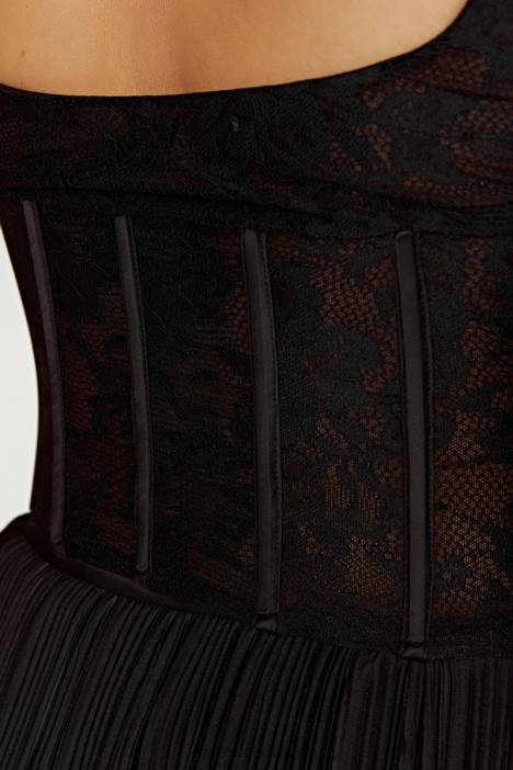 Elsie kanten bustiertopje Meshki zwart N4JN851 kleding