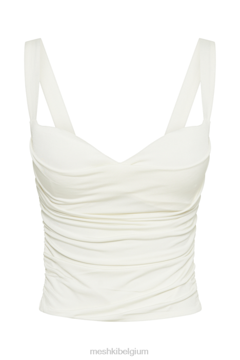 Hailey soepele lange lijn lieverdtop Meshki ivoor N4JN759 kleding