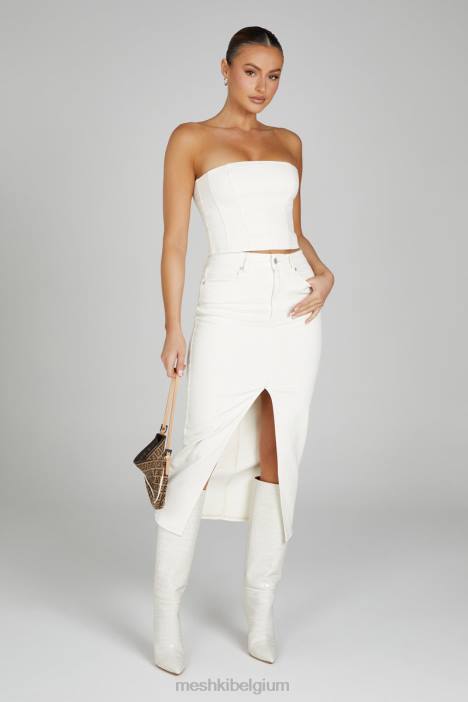 Jordana denim tubetopje Meshki ecru N4JN1286 kleding