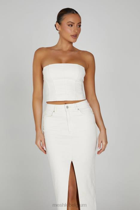 Jordana denim tubetopje Meshki ecru N4JN1286 kleding