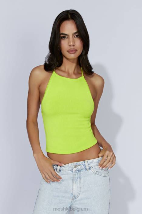 Kelly lange lijn top Meshki fris groen N4JN1063 kleding