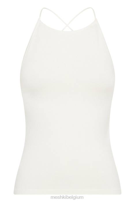 Kelly lange lijn top Meshki gebroken wit N4JN1061 kleding