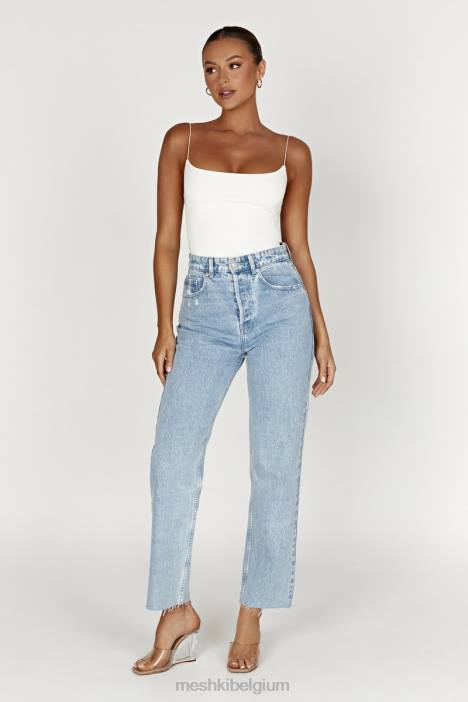 Sabine lange top zonder rug Meshki bot N4JN1087 kleding