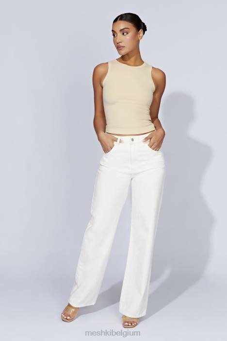 Zanna geribbelde tanktop Meshki room N4JN1069 kleding