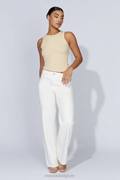 Zanna geribbelde tanktop Meshki room N4JN1069 kleding