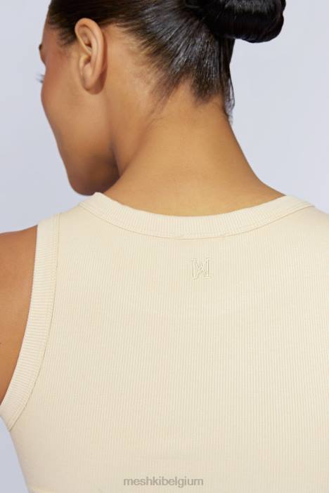Zanna geribbelde tanktop Meshki room N4JN1069 kleding