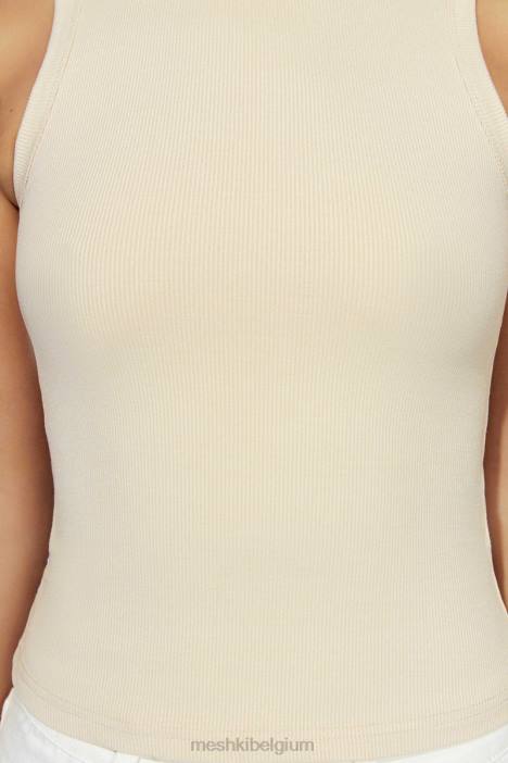 Zanna geribbelde tanktop Meshki room N4JN1069 kleding