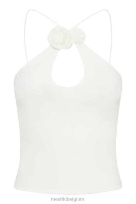 adeline rose haltertopje Meshki wit N4JN779 kleding