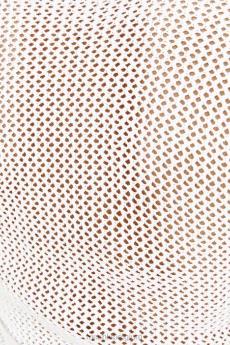 debra top van gemengd garen Meshki wit N4JN858 kleding