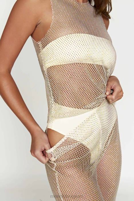 emerson tanktop van mesh met diamanten Meshki room N4JN945 kleding