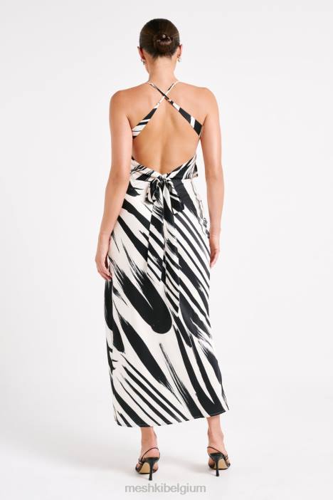 felicia haltertop met print Meshki abstracte afdruk N4JN753 kleding