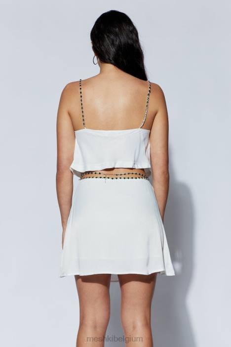 havva diamanten top Meshki wit N4JN1091 kleding