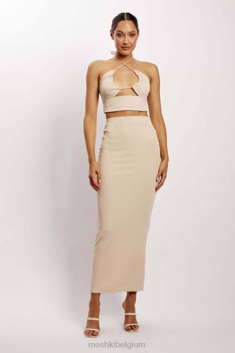 renee overslagtop met ruches Meshki steen N4JN1152 kleding