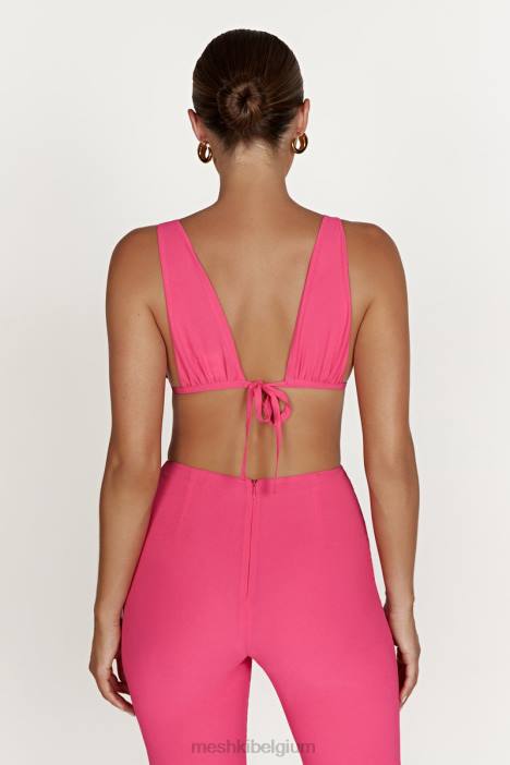 top van madeliefjeschiffon Meshki snoep roze N4JN1213 kleding