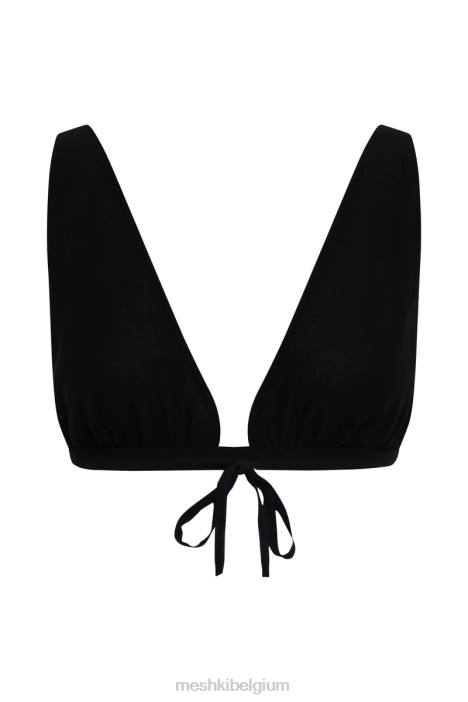 top van madeliefjeschiffon Meshki zwart N4JN1211 kleding